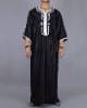 女士传统长袍 - 黑色